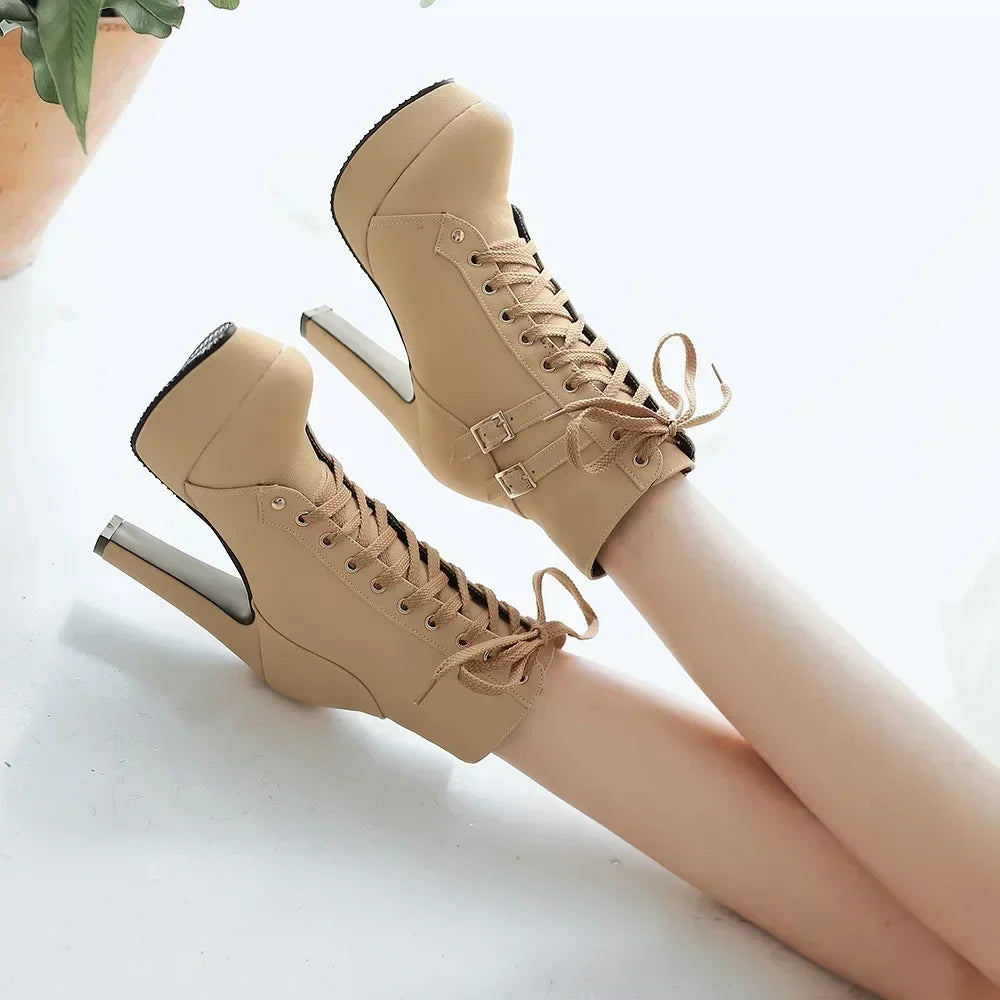 Comfort Sole Lace-Up Boots