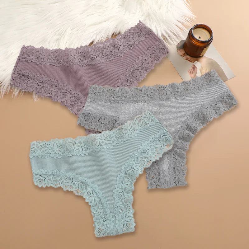 Floral Lace Comfort Briefs