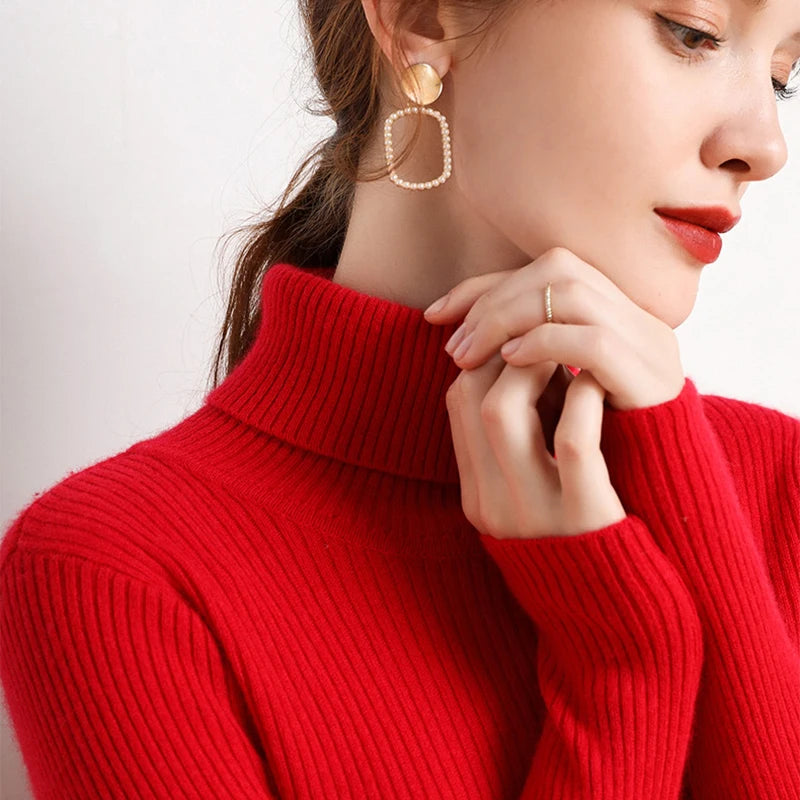 Cozy Cashmere Turtleneck Sweater