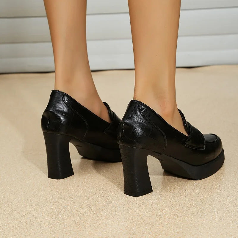 Vintage Chic Platform Heels