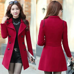 Chic Women's Double-Breasted Trenchcoat