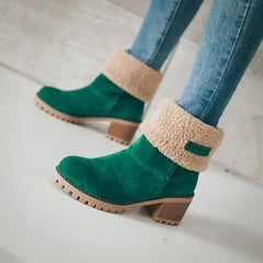 Velvet Warm Ankle Boots