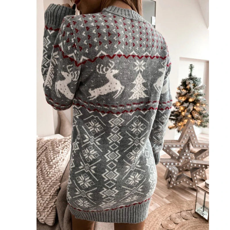 Cozy Christmas Sweater Dress