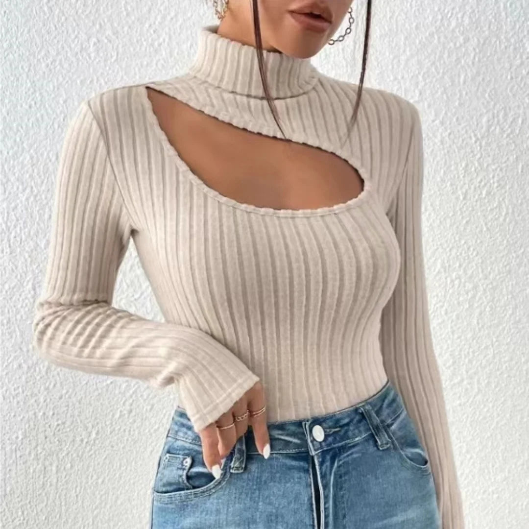 Sexy Slim Fit Turtleneck Top