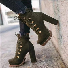 Autumn Winter Chunky Heel Boots