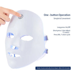 Home Facial Neck LED Photon Skin Rejuvenation Therapy Masks