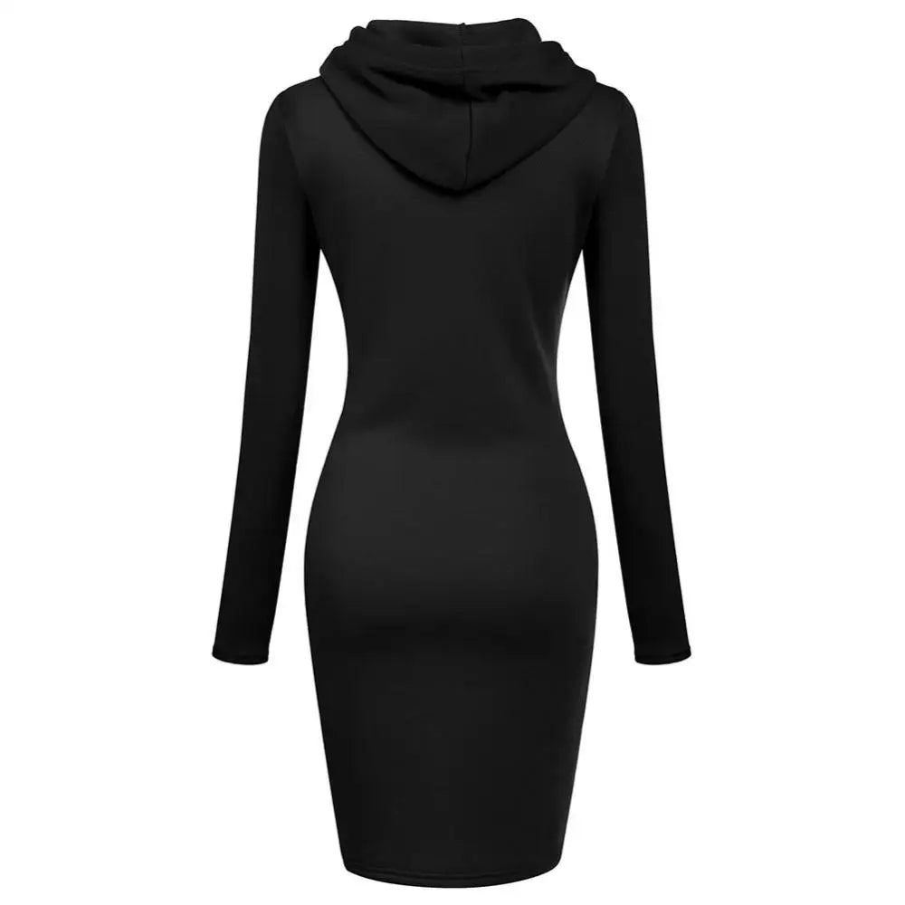 Chic Hooded Dress for Women