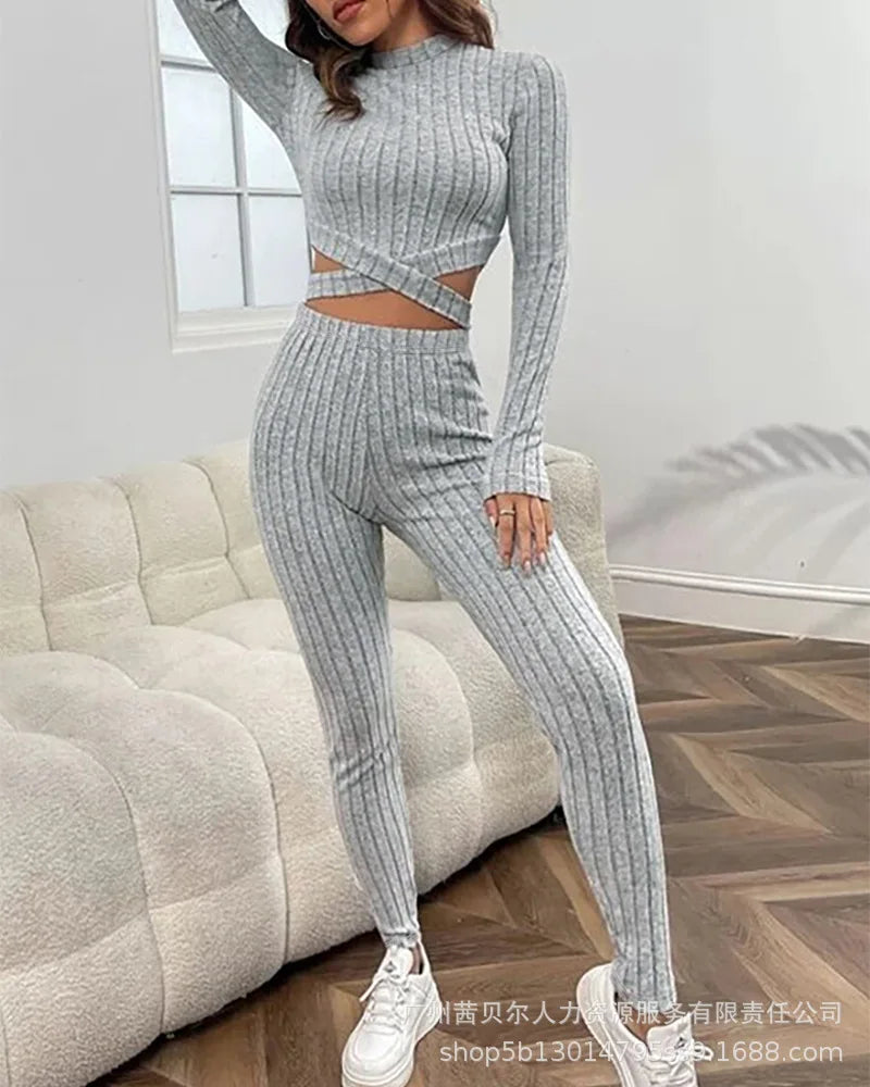 Chic Women's Two-Piece Slim Set