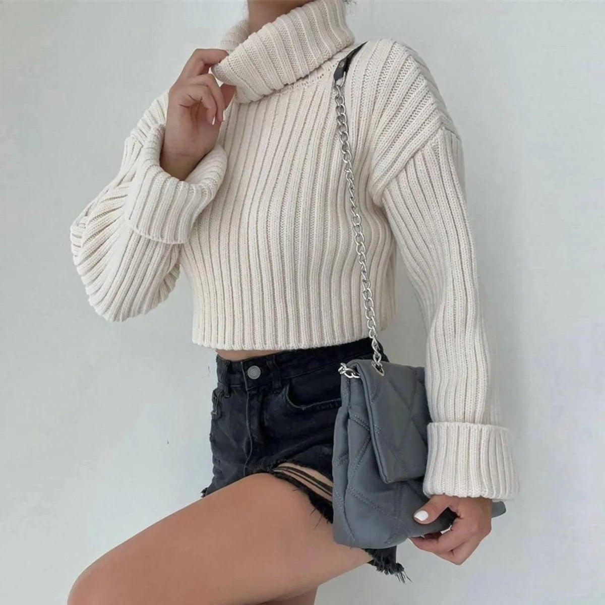 Cozy Knit Turtleneck Sweater