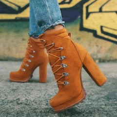 Autumn Winter Chunky Heel Boots