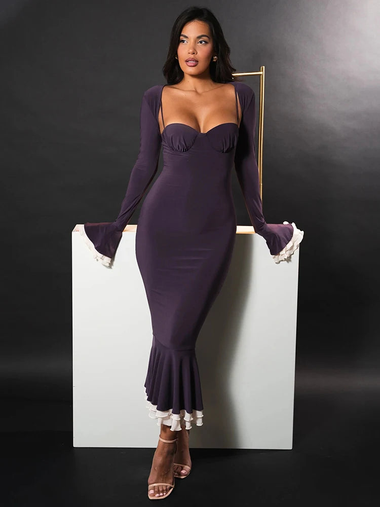 Elegant Fishtail Bodycon Gown