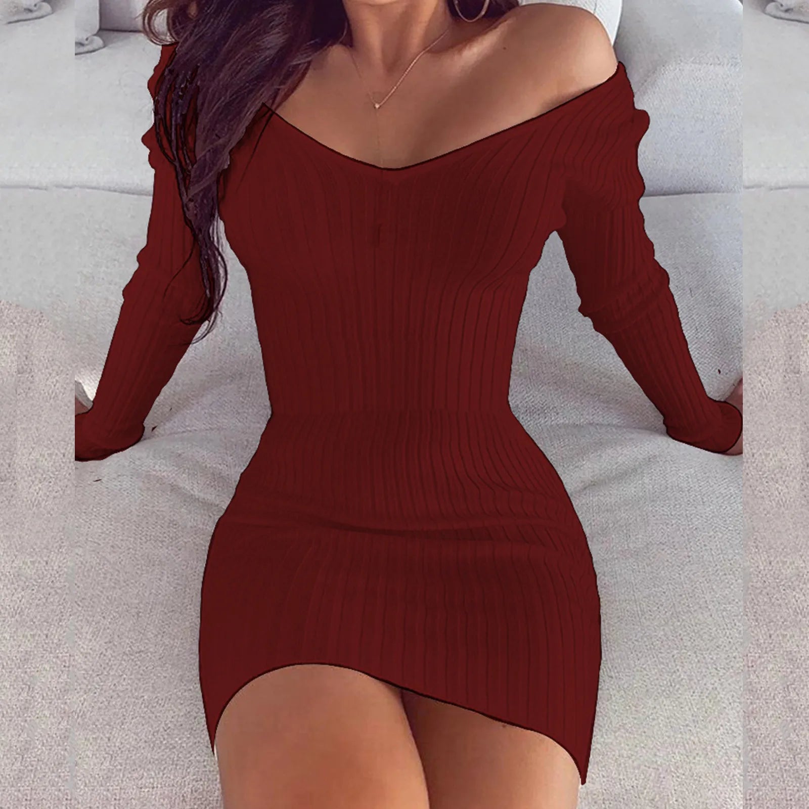 Chic Autumn Bodycon Dress