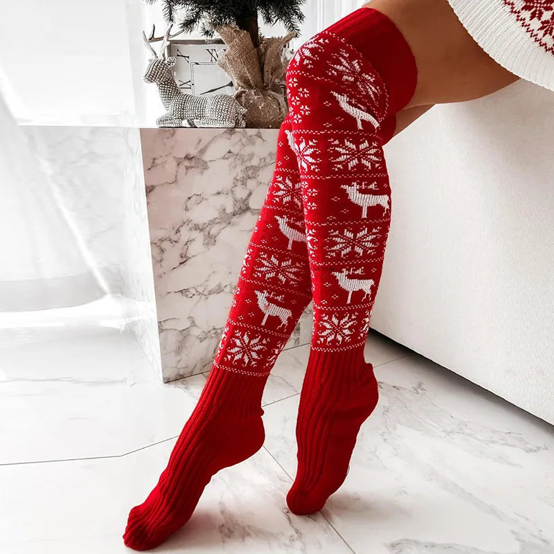 Cozy Christmas Thigh Highs