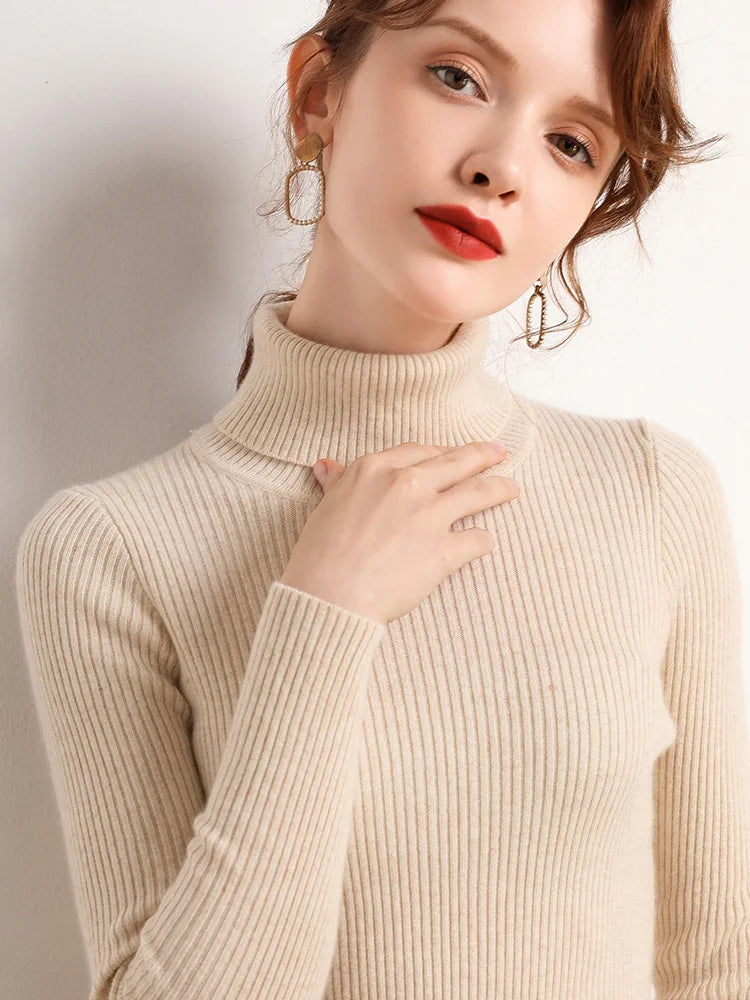 Cozy Cashmere Turtleneck Sweater