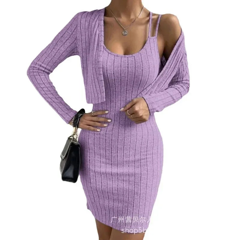 Elegant Bodycon Dress Set