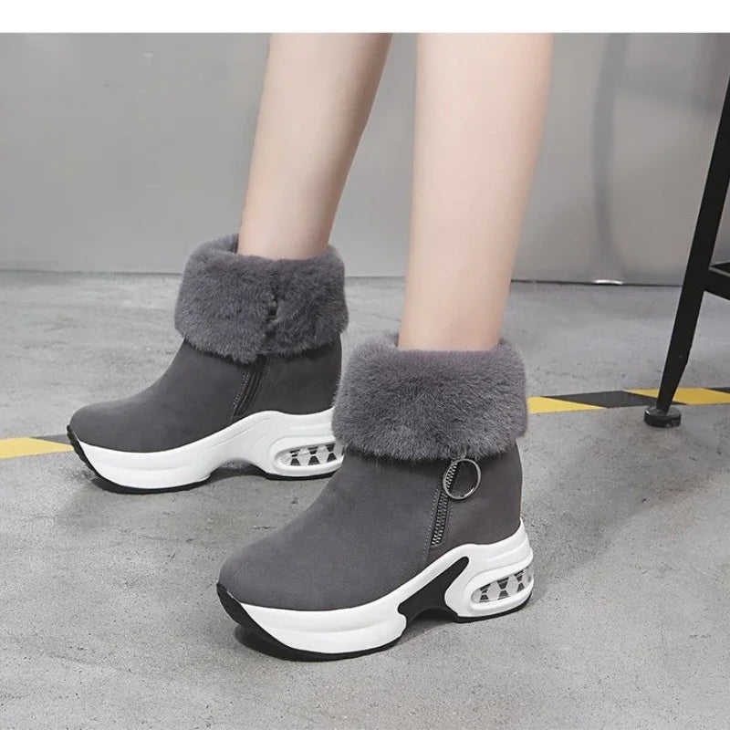 Plush Winter Platform Boots