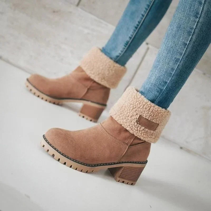 Velvet Warm Ankle Boots