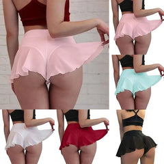 High Waist Ruffled Fitness Shorts