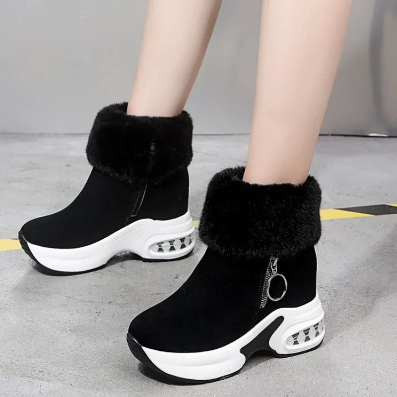 Plush Winter Platform Boots