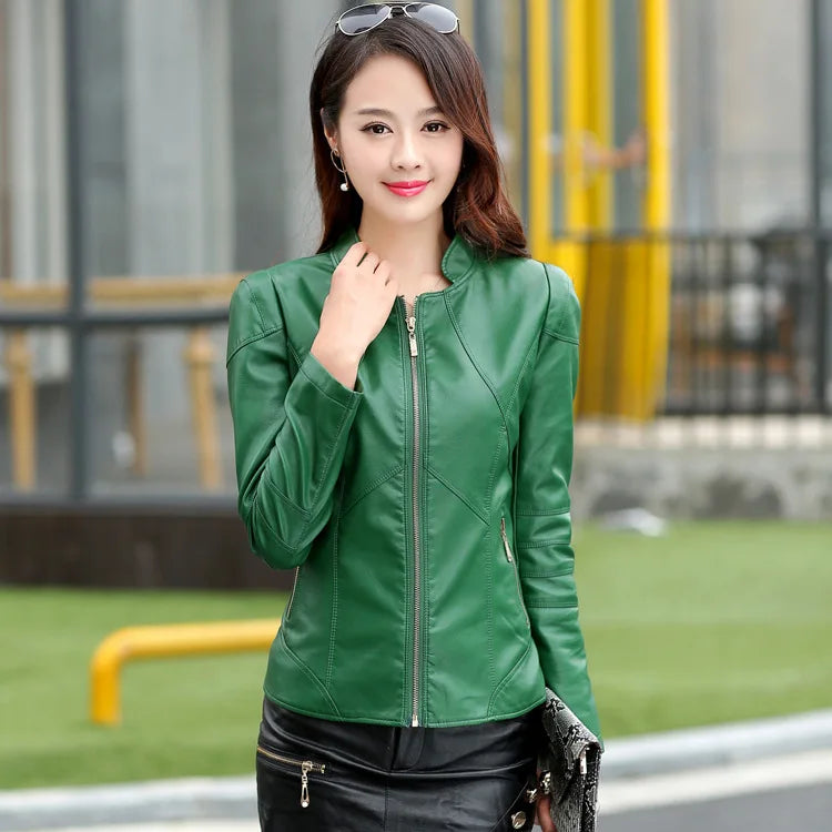 Elegant Sheepskin Leather Jacket