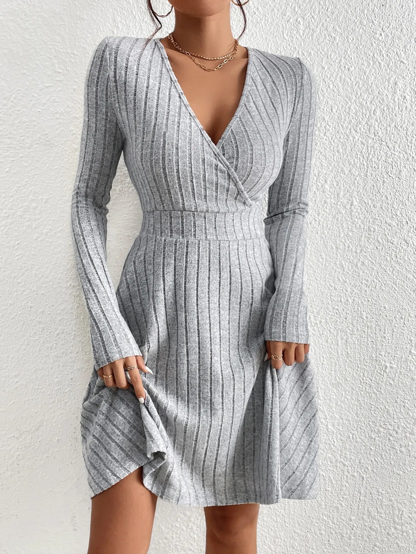 Elegant Knit Bodycon Dress