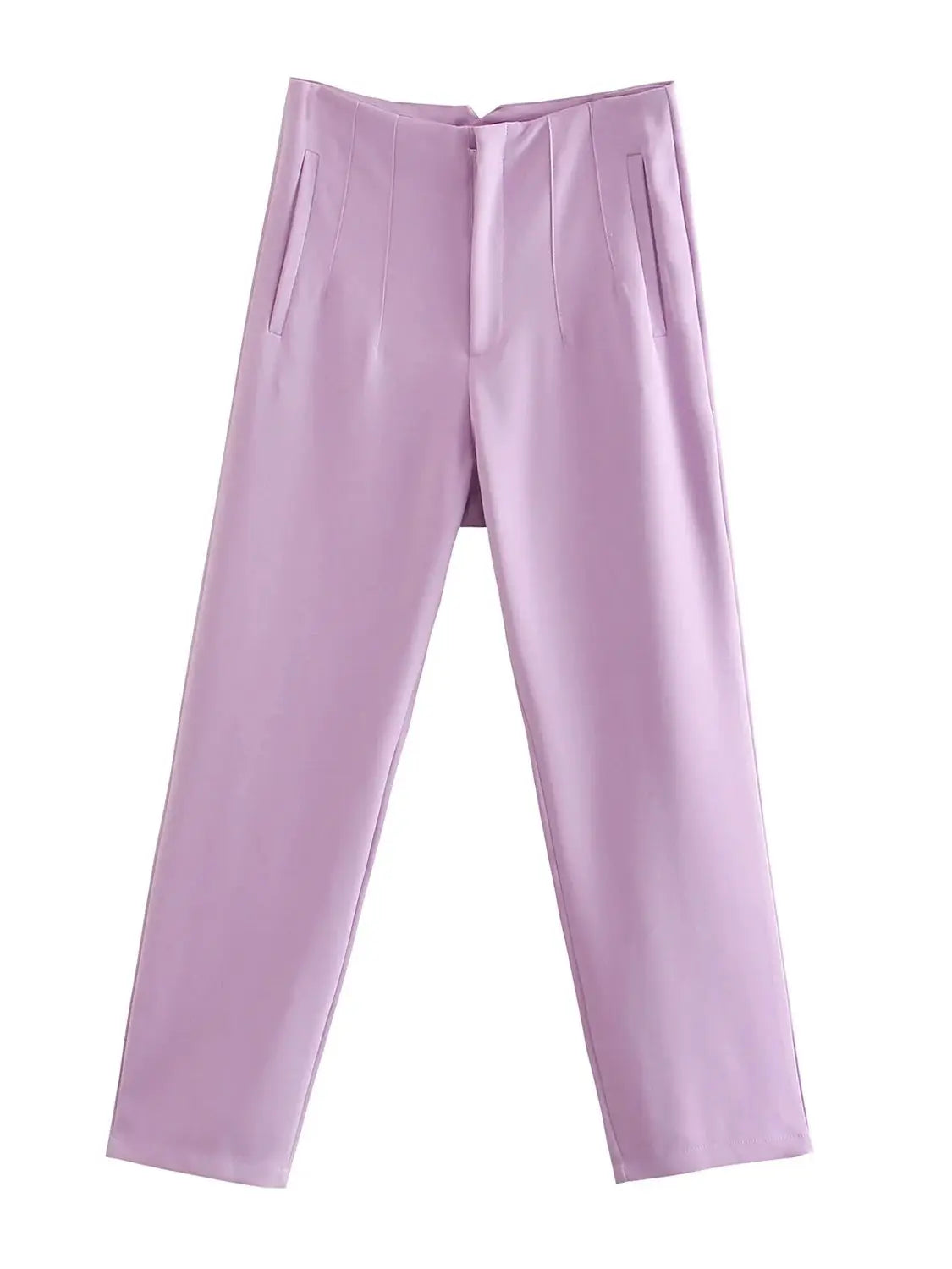 Chic Vintage High Waist Trousers