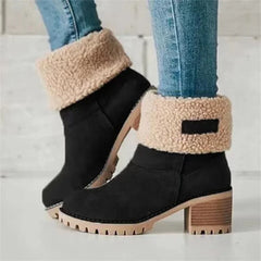 Velvet Warm Ankle Boots