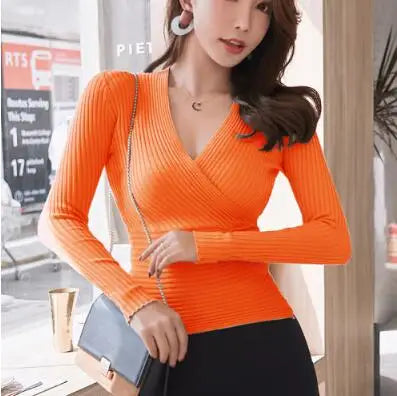 Chic V-Neck Women’s Sweater