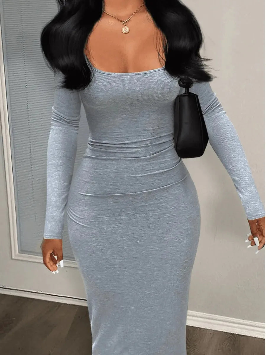 Elegant Black Bodycon Dress