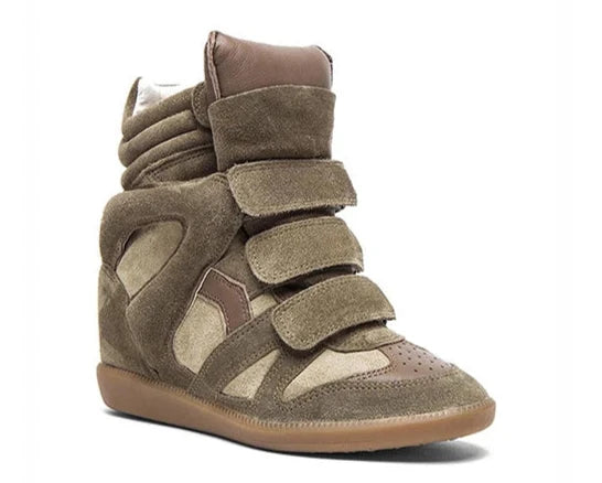 Hightop Wedge Ankle Boots