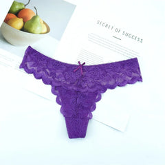 Delicate Lace Allure Thongs