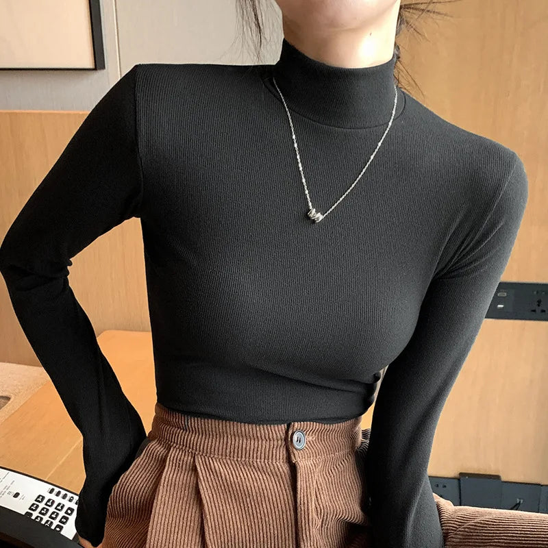 Elegant Cozy Knit Turtleneck Sweater