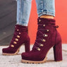 Autumn Winter Chunky Heel Boots