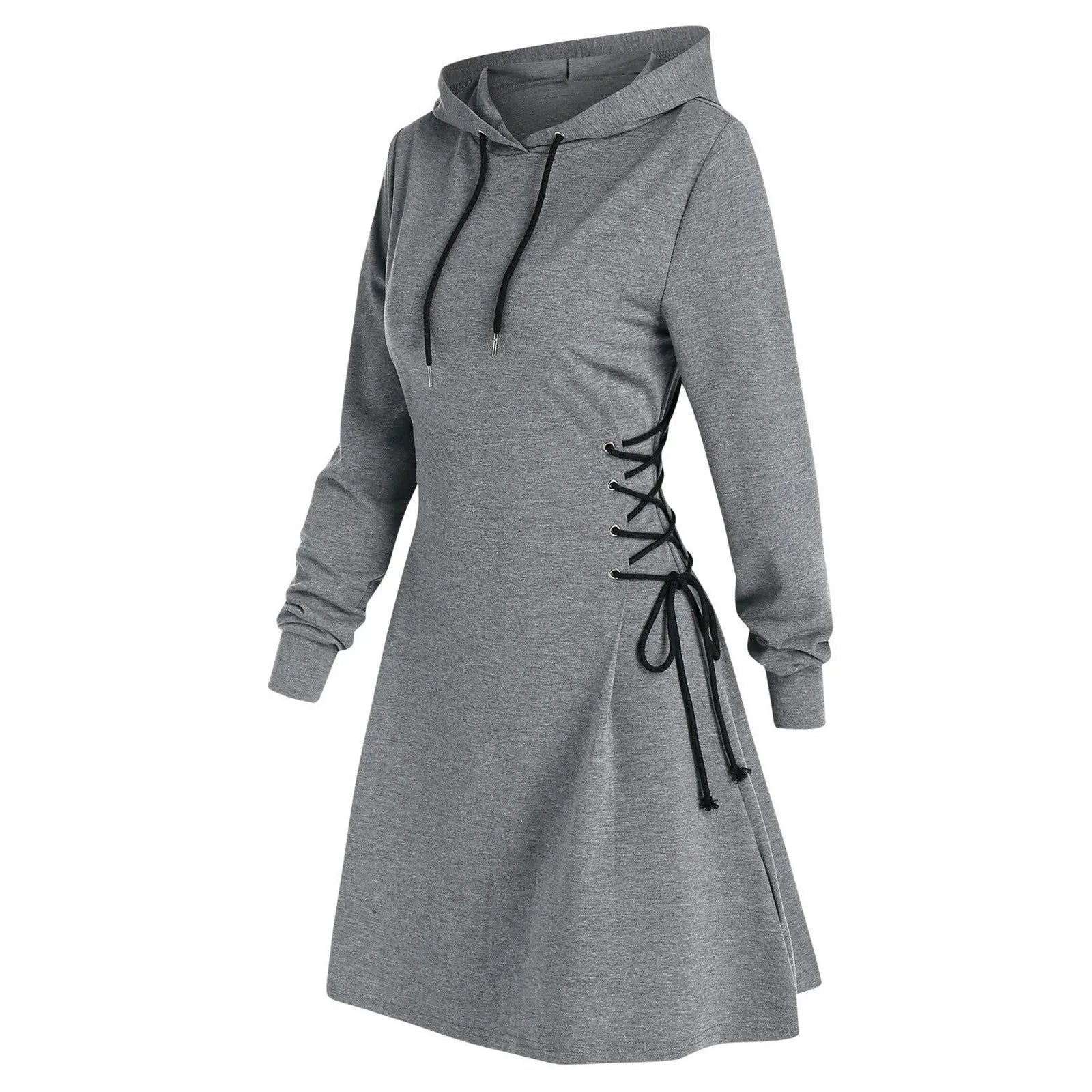 Comfy Tie-Waist Hoodie Dress