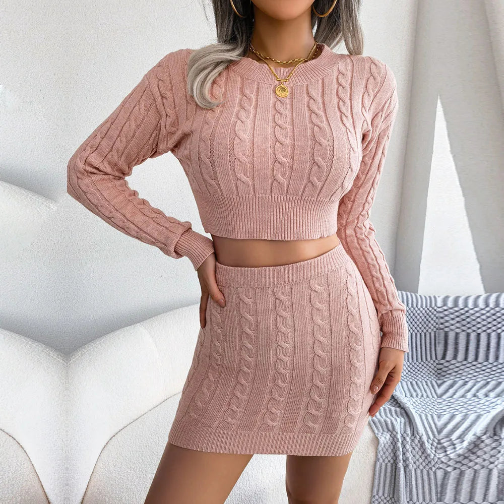 Cozy Chic Knit Twin Set