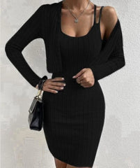 Elegant Bodycon Dress Set