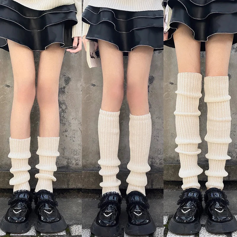 Cozy Knit Lolita Leg Warmers