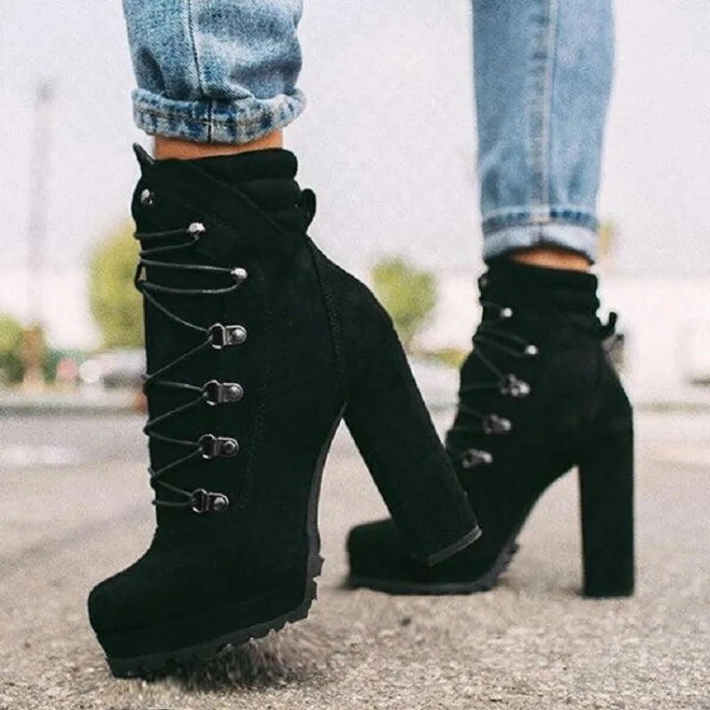 Autumn Winter Chunky Heel Boots