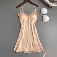 Ice Silk Lace Nightwear Set