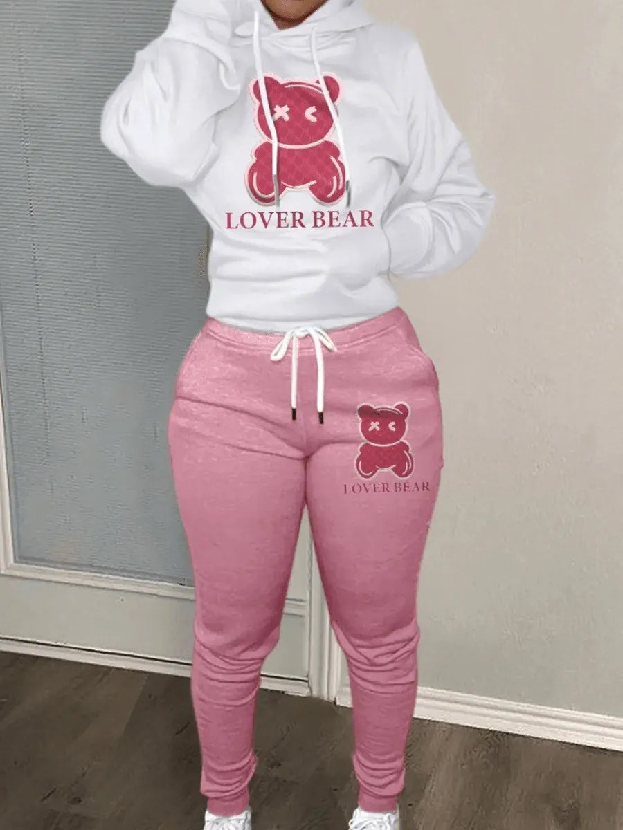 Cozy Lover Bear Tracksuit Set