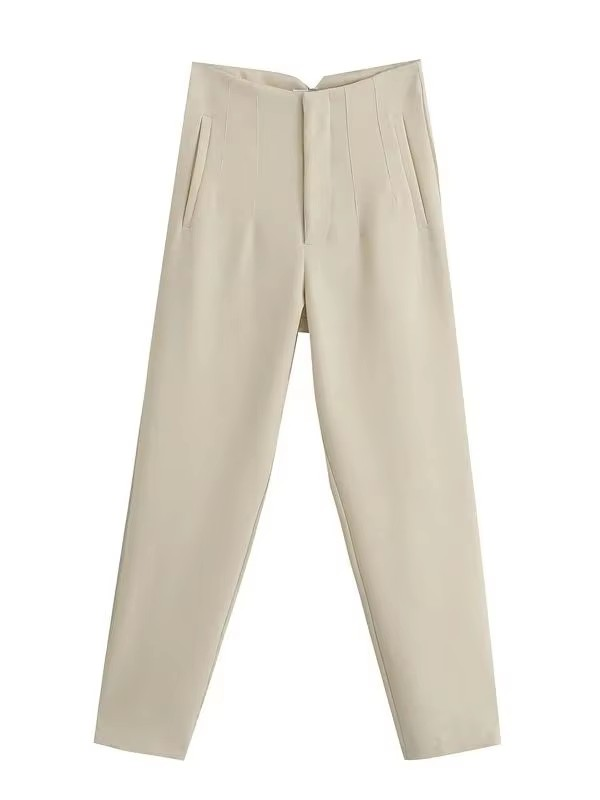 Chic Vintage High Waist Trousers