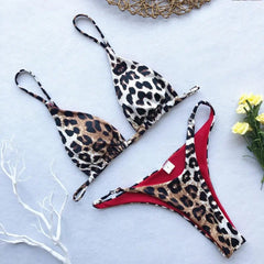 Leopard High Cut Micro Bikini - WellnessWays Fitness and Wellbeing