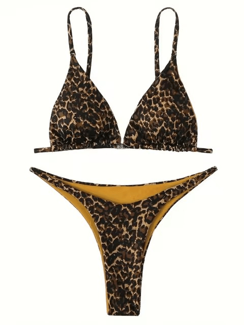 Leopard High Cut Micro Bikini - WellnessWays Fitness and Wellbeing