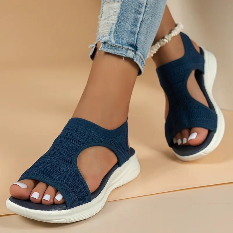 Summer Mesh Wedge Sandals - WellnessWays Fitness and Wellbeing